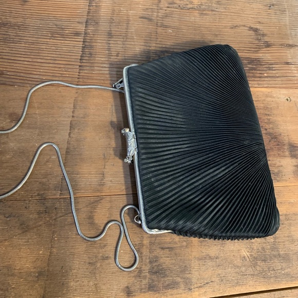 Vintage Evening Bag with Rhinestone Clasp - Picture 3 of 4